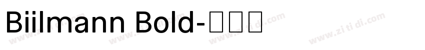 Biilmann Bold字体转换